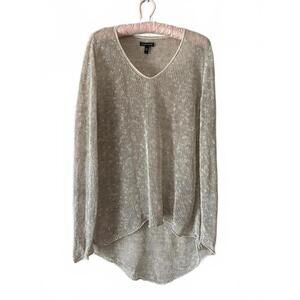 Eileen Fisher Women's Linen Blend Lightweight Knit Sweater, Size L Cover Up